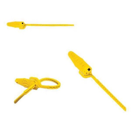 Elc Security Products Pull Rip Molded Seals 5-1/2" x 9/64", Yellow, Pk250 061N14PPYL
