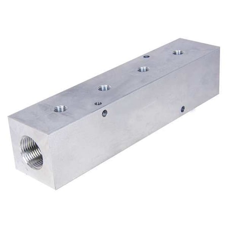 Pneumadyne Manifold, Aluminum, 4 Outlets, 9-3/4" L M40-500-4