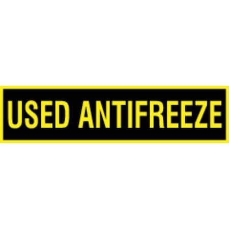 Accuform Safety Label, 2-1/4 in. H, Yellow/Black XVQ225X9GDYR