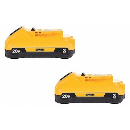 Dewalt 20V MAX* Compact 3Ah Battery 2PK DCB230-2