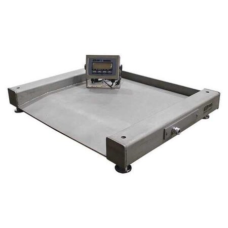B-Tek Digital Floor Scale with Remote Indicator 2500 lb. Capacity BT-2424-2.5K-DS-I