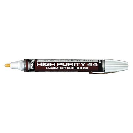 Dykem Industrial Marker, Medium Tip, White Color Family, Ink 44729
