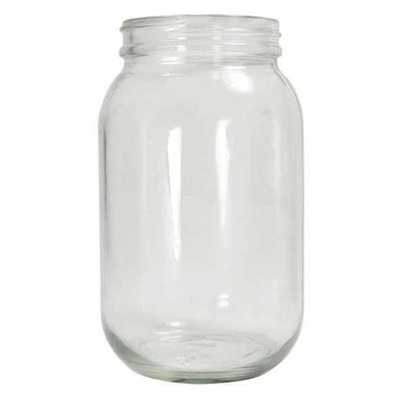 Qorpak Jar, Translucent, 32 oz, Glass, 180mm H, PK12 261438