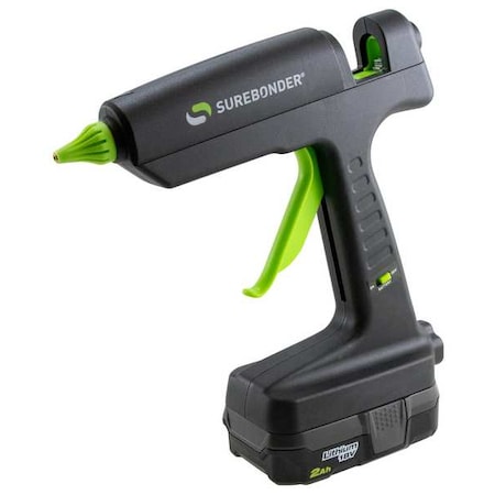 Surebonder Glue Gun, L, 9 in 18V, 120 W, 1.5 lb/hr Output Hybrid-120KIT