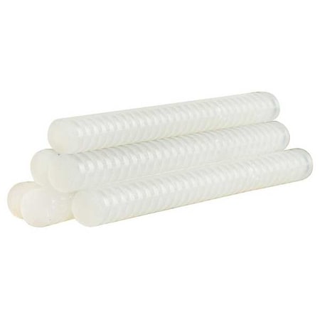 Surebonder Instant Adhesive, Clear, 5/8 in Dia, 8 in L, 60 sec Begins to Harden, 165 PK QUAD-725P