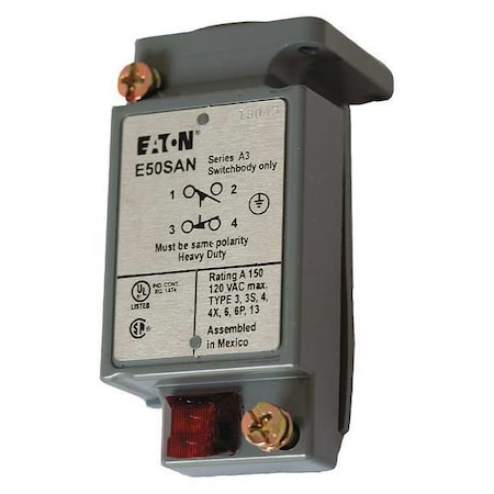 Eaton 1NC/1NO Limit Switch Body Nema 1, 2, 4, 6, 6P, 12, 13 E50SAN