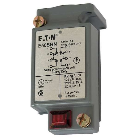 Eaton Cutler-Hammer 2NC/2NO Limit Switch Body Nema 1, 2, 4, 6, 6P, 12, 13 E50SBN