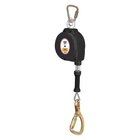 Condor MightyLite Self-Retracting Lifeline, 9 ft. Length, Carabiner, Steel, 1 Leg(s) G83709SB7