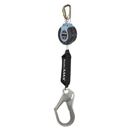 Falltech Not Applicable Self-Retracting Lifeline, 9 ft. Length, Carabiner, Steel, 1 Leg(s) 82709SB3