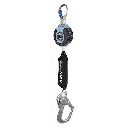 Falltech MightyLite Self-Retracting Lifeline, 9 ft. Length, Carabiner, Aluminum, 1 Leg(s) 82709SG5