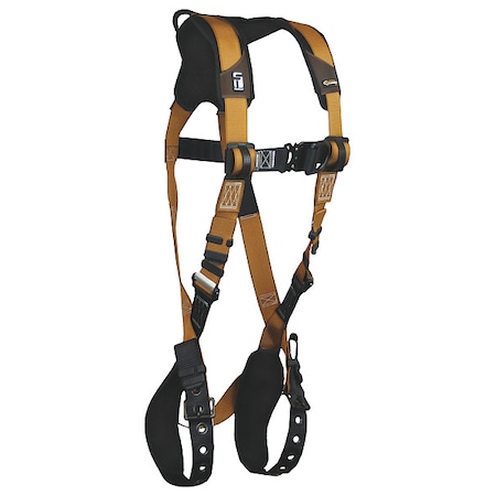 Falltech ComforTech(R) Full Body Harness, S, 425 lb., Quick-Connect Chest/ Tongue Leg Straps 7080BFDS