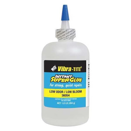 Vibra-Tite Instant Adhesive, 360 Series, Clear, 0.7 oz, Bottle 36054