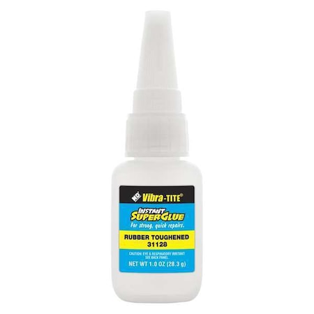 Vibra-Tite Instant Adhesive, 311 Series, Clear, 0.7 oz, Bottle 31128
