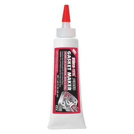 VIBRA-TITE Anaerobic Gasket Sealant, 50 mL, Red, Temp Range -65 to 300 Degrees F 73050