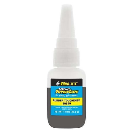Vibra-Tite Instant Adhesive, 388 Series, Black, 1 oz, Bottle 38828