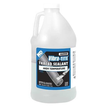 Vibra-Tite Thread Sealant, White, Paste, 1 L Bottle 46000
