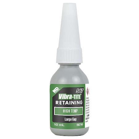 Vibra-Tite Retaining Compound, 567 Series, Green, Liquid, 10ml, Bottle 56710
