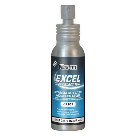Vibra-Tite Accelerator, Excel 621 Series, Clear, 8 fl oz, Bottle 62102