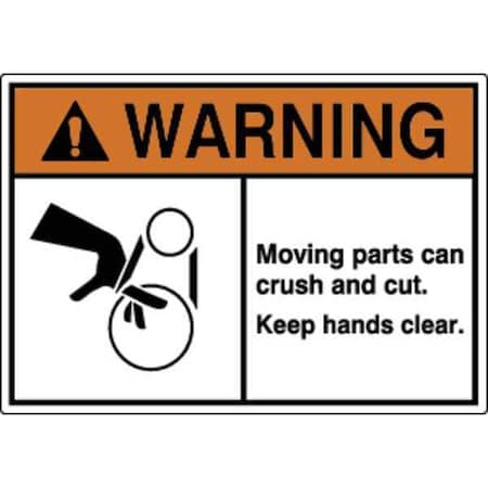 Zoro Select Label, Machine/Equipment, 3-1/2 in. H, PK5, HWL-535-727-5PK HWL-535-727-5PK