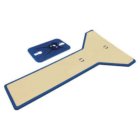 Zipwall Head and Non Skid Plate, White, 8 in. L EPH1