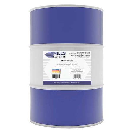 Miles Lubricants 55 gal Gear Oil Drum Not Specified ISO Viscosity, Not Specified SAE, Yellow M00600601
