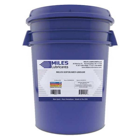Miles Lubricants 35, Pail, Mineral, Red M00800303
