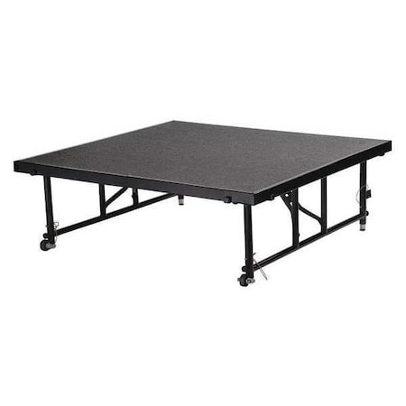 National Public Seating Carpeted Portable Stage Package, 16 in. H TFXS48481624C02