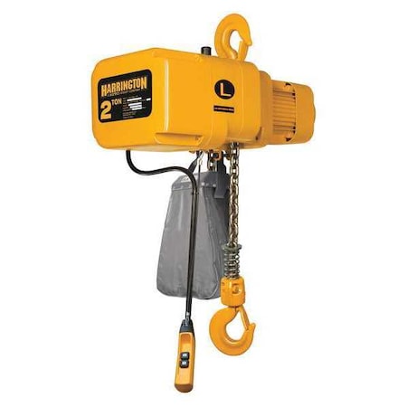 Harrington Air Chain Hoist, Pull Cord, 6000 lb., 15 ft TCL3000C-15