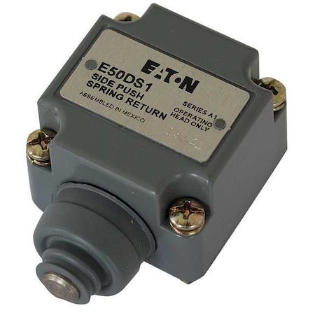 Eaton Cutler-Hammer Limit Switch Head, Push Bttn, Side, .06 In E50DS1