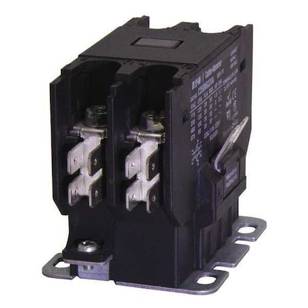 Eaton Definite Purpose Magnetic Contactor, 24V AC, 1 P, Non-Reversing, 1 Phase, Quick Connect C25CNB130T