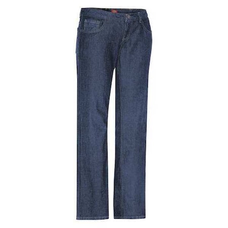 Dickies Women's Pocket Jeans, 6, Blue, Cotton FD23RB 6  32