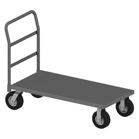 Zoro Select Platform Truck, Gray, Steel, 1,500 lb EPT244810SPN95