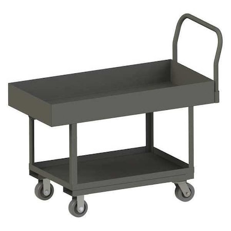 Durham Mfg Platform Truck, Gray, Steel, 2,000 lb WHPT624485PH95