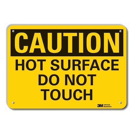 Lyle Caution Sign, 10 in H, 14 in W, Aluminum, Horizontal Rectangle, English, LCU3-0290-RA_14x10 LCU3-0290-RA_14x10