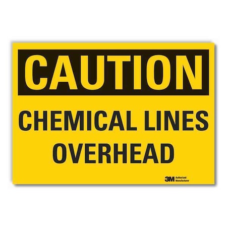Lyle Caution Sign, 7 in H, 10 in W, Non-PVC Polymer, Vertical Rectangle, English, LCU3-0285-ED_10x7 LCU3-0285-ED_10x7