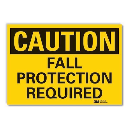 Lyle Caution Sign, 3-1/2 in. H, Vinyl LCU3-0292-RD_5x3.5