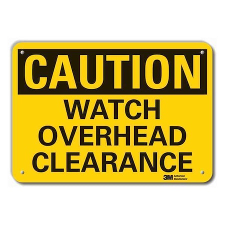 Lyle Caution Sign, 10 in Height, 14 in Width, Plastic, Horizontal Rectangle, English LCU3-0295-NP_14x10