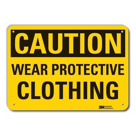 Lyle Caution Sign, 14" W, 10" H, 0.055" Thick, LCU3-0296-NP_14x10 LCU3-0296-NP_14x10