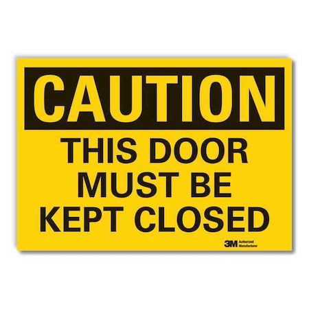 Lyle Caution Sign, 7 in Height, 10 in Width, Reflective Sheeting, Vertical Rectangle, English LCU3-0298-RD_10x7