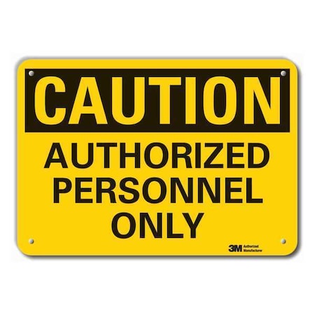 Lyle Caution Sign, 10 in. H, Aluminum, LCU3-0299-RA_14x10 LCU3-0299-RA_14x10