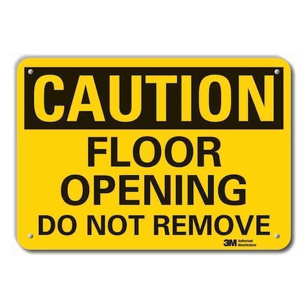 Lyle Caution Sign, 10 in H, 14 in W, Plastic, Horizontal Rectangle, English, LCU3-0310-NP_14x10 LCU3-0310-NP_14x10