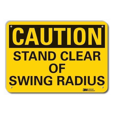 Lyle Caution Sign, 7 in Height, 10 in Width, Plastic, Vertical Rectangle, English LCU3-0312-NP_10x7