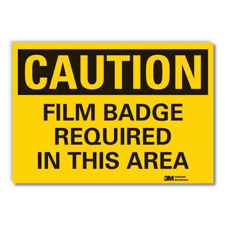 Lyle Caution Sign, 10 in H, 14 in W, Non-PVC Polymer, Horizontal Rectangle, LCU3-0340-ED_14x10 LCU3-0340-ED_14x10