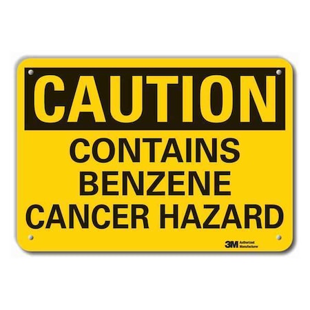 Lyle Caution Sign, 10 in H, 14 in W, Plastic, Horizontal Rectangle, English, LCU3-0327-NP_14x10 LCU3-0327-NP_14x10
