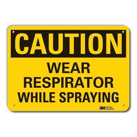 Lyle Caution Sign, 10 in H, Aluminum LCU3-0329-RA_14x10