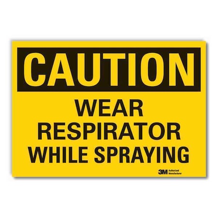 Lyle Caution Sign, 10 in. H, Vinyl LCU3-0329-RD_14x10