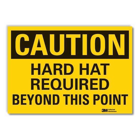 Lyle Caution Sign, 14"W, 10" H, 0.004" Thickness, LCU3-0357-ED_14x10 LCU3-0357-ED_14x10