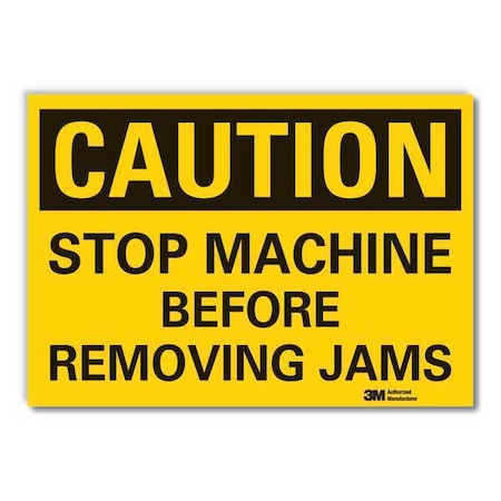 Lyle Caution Sign, 5 in Height, 7 in Width, Reflective Sheeting, Horizontal Rectangle, English LCU3-0346-RD_7x5