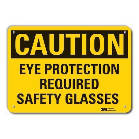 Lyle Caution Sign, 10 in. H, Aluminum, LCU3-0373-RA_14x10 LCU3-0373-RA_14x10