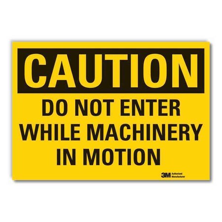 Lyle Caution Sign, 10 in Height, 14 in Width, Reflective Sheeting, Horizontal Rectangle, English LCU3-0371-RD_14x10
